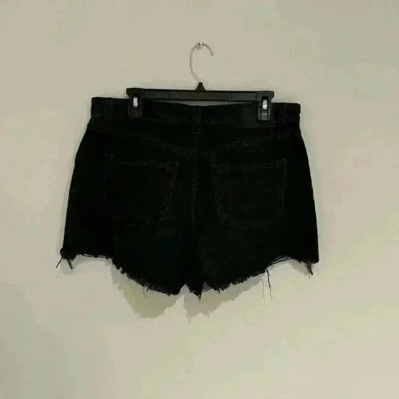 Cotton On Original Cut Denim Short Dark Grey US 10 Like New - Picture 2 of 2